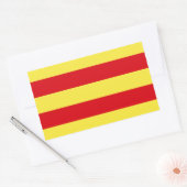 Vlag Catalonië (Spanje) Rechthoekige Sticker (Envelop)