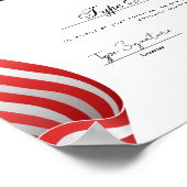 Vlag Certificaat van waardering, erkenning Poster (Hoek)