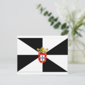 Vlag Ceuta (Spanje) Briefkaart (Staand voorkant)