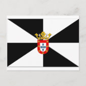 Vlag Ceuta (Spanje) Briefkaart (Voorkant)