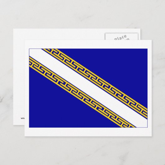 vlag Champagne-Ardenne Briefkaart (Voorkant / Achterkant)