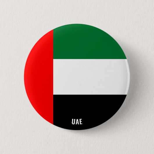 Vlag charmerend patriotticum in de Verenigde Arabi Ronde Button 5,7 Cm (Voorkant)