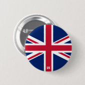 Vlag charmerend patriottisch ronde button 5,7 cm (Voorkant /achterkant)