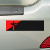 Vlag Christelijk-socialisme en anarchisme (Bevrijd Bumpersticker (Op auto)