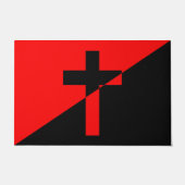 Vlag Christelijk-socialisme en anarchisme (Bevrijd Deurmat (Voorkant)