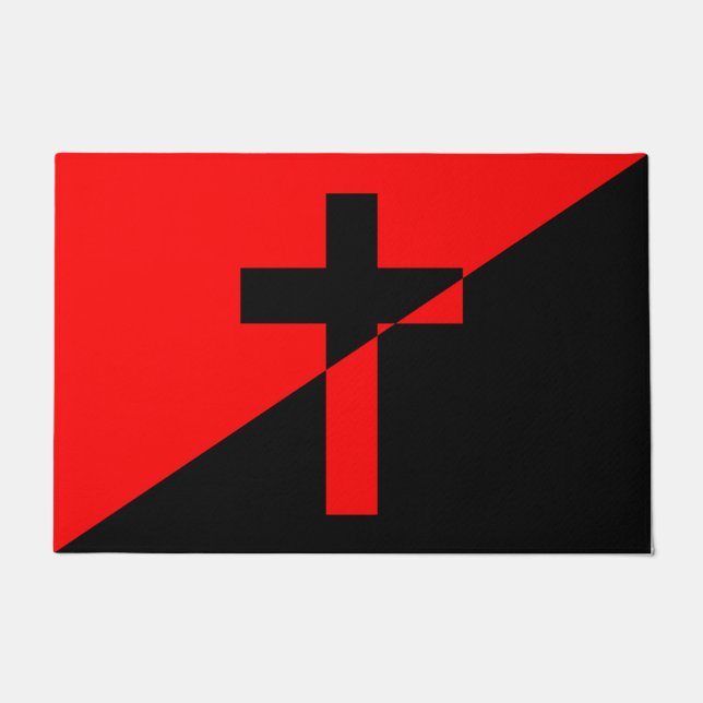 Vlag Christelijk-socialisme en anarchisme (Bevrijd Deurmat (Voorkant)