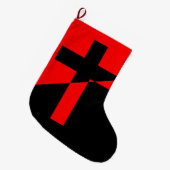 Vlag Christelijk-socialisme en anarchisme (Bevrijd Grote Kerstsok (Voorkant (Hangend))