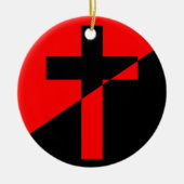 Vlag Christelijk-socialisme en anarchisme (Bevrijd Keramisch Ornament (Voorkant)