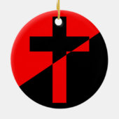 Vlag Christelijk-socialisme en anarchisme (Bevrijd Keramisch Ornament (Achterkant)