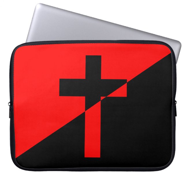 Vlag Christelijk-socialisme en anarchisme (Bevrijd Laptop Sleeve (Voorkant)