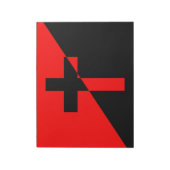 Vlag Christelijk-socialisme en anarchisme (Bevrijd Notitieblok (Linkerzijde)