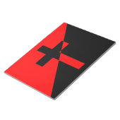 Vlag Christelijk-socialisme en anarchisme (Bevrijd Notitieblok (Schuin)