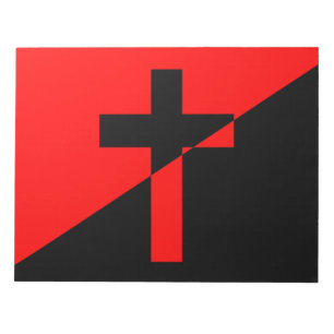 Vlag Christelijk-socialisme en anarchisme (Bevrijd Notitieblok