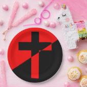 Vlag Christelijk-socialisme en anarchisme (Bevrijd Papieren Bordje (Feest)