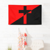 Vlag Christelijk-socialisme en anarchisme (Bevrijd Spandoek (Insitu)