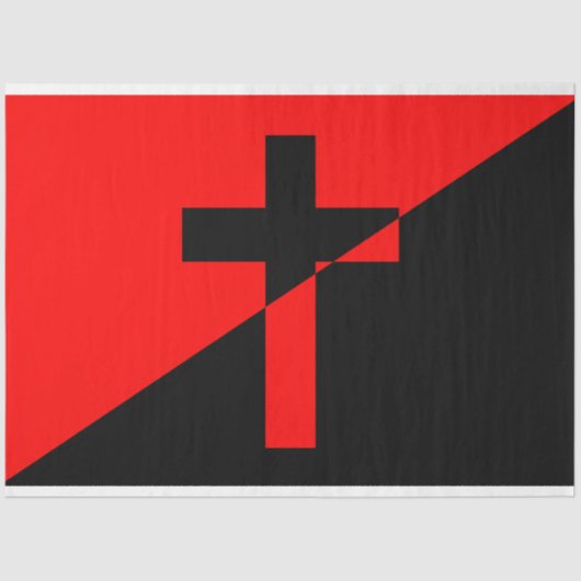 Vlag Christelijk-socialisme en anarchisme (Bevrijd Tissuepapier (Voorkant)