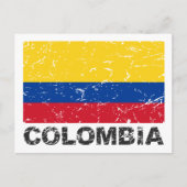  vlag Colombia Briefkaart (Voorkant)