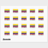  vlag Colombia Ronde Sticker (Vel)