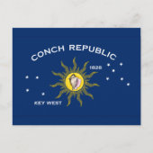 Vlag Conch Republic Briefkaart (Voorkant)