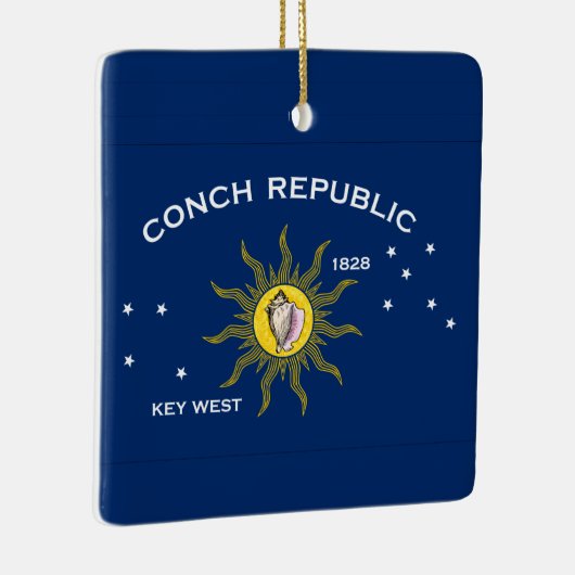 Vlag Conch Republic Keramisch Ornament (Rechts)