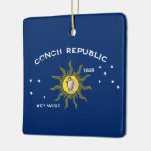 Vlag Conch Republic Keramisch Ornament (Links)