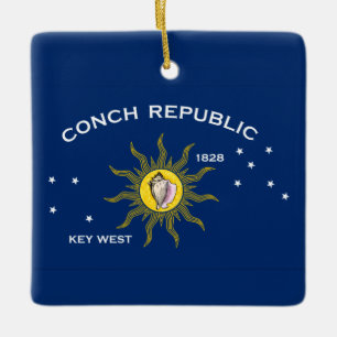 Vlag Conch Republic Keramisch Ornament