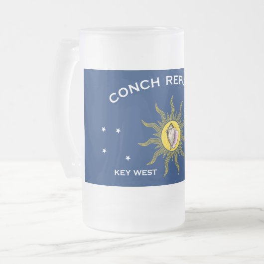 Vlag Conch Republic Matglas Bierpul (Voorkant links)