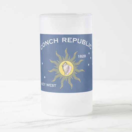 Vlag Conch Republic Matglas Bierpul (Center)