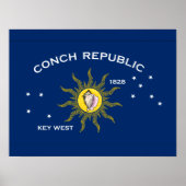 Vlag Conch Republic Poster (Voorkant)