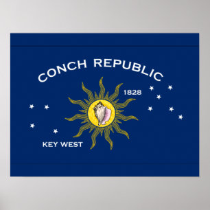 Vlag Conch Republic Poster