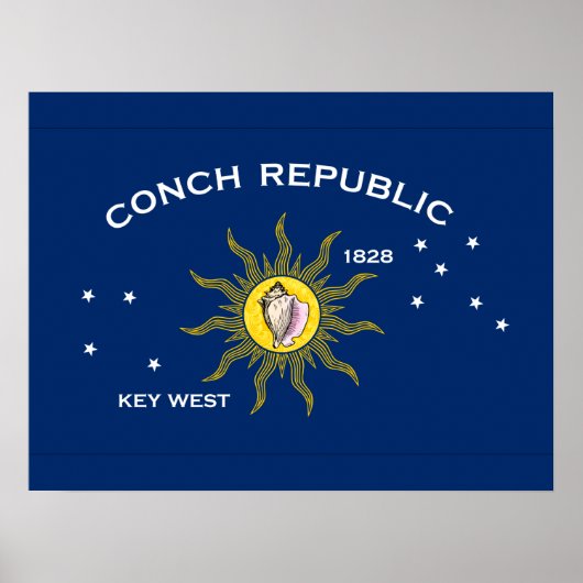 Vlag Conch Republic Poster (Voorkant)