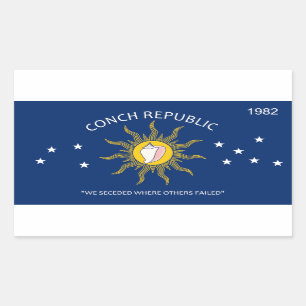 Vlag Conch Republic Rechthoekige Sticker