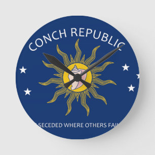Vlag Conch Republic Ronde Klok