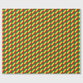 Vlag Congo-Brazzaville Honeycomb Wrappapier Cadeaupapier (Vlak)