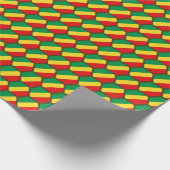 Vlag Congo-Brazzaville Honeycomb Wrappapier Cadeaupapier (Hoek)