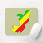 vlag Congo-Brazzaville Muismat (Met muis)