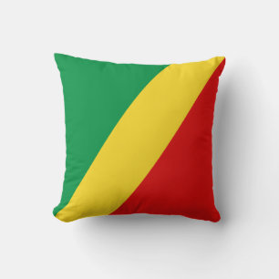 Vlag Congo-Brazzaville x Vlag piloot Kussen