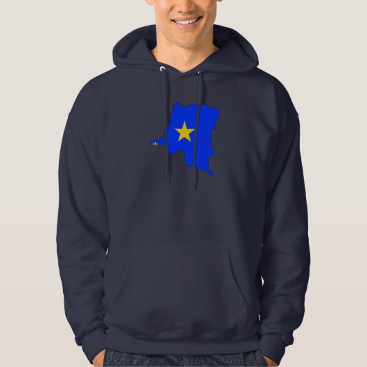 vlag Congo Kinshasa Hoodie (Voorkant)