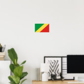 Vlag Congo Poster (Thuiskantoor)
