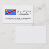 Vlag Congo Visitekaartje (Voorkant / Achterkant)