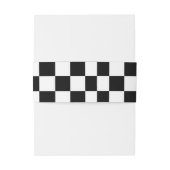 Vlag controleur uitnodigingen wikkel (Achterkant Voorbeeld)