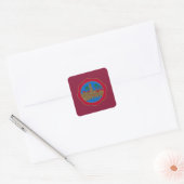 Vlag Cordoba (Spanje) Vierkante Sticker (Envelop)