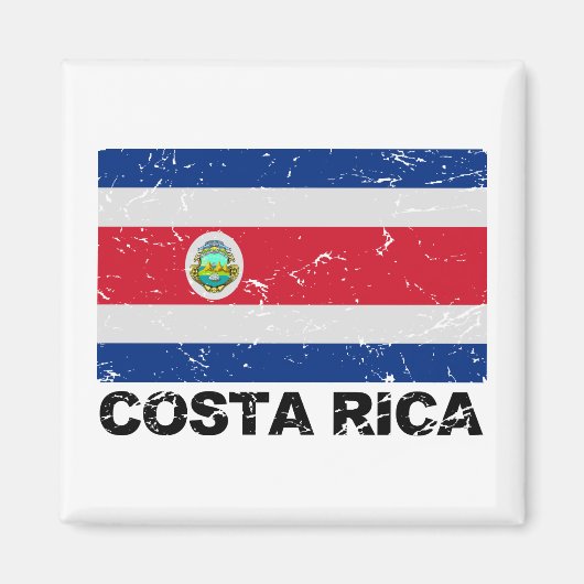 vlag Costa Rica Magneet (Voorkant)