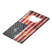  vlag creditkaart flessenopener (Voorkant Gekanteld)