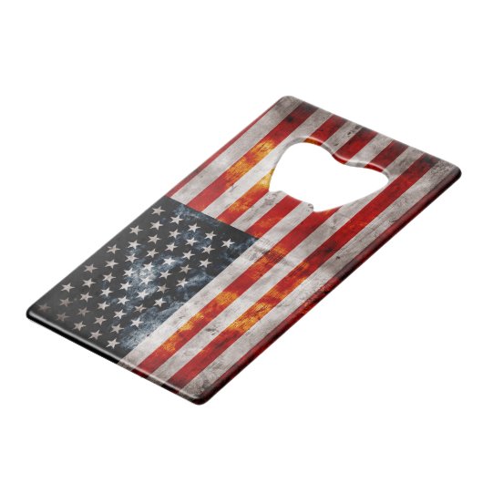 vlag creditkaart flessenopener (Voorkant Gekanteld)