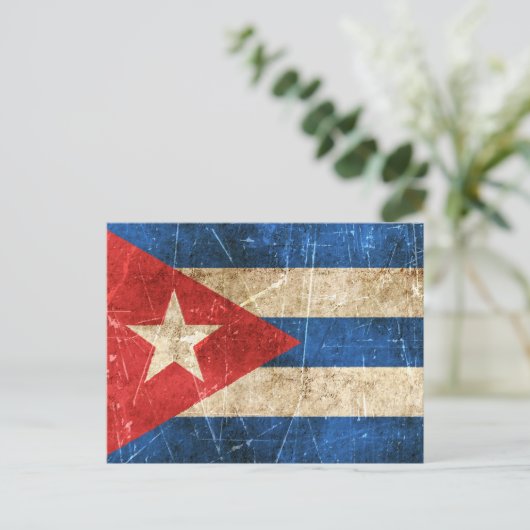  vlag Cuba Briefkaart (Staand voorkant)