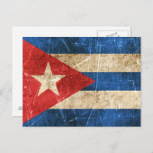 vlag Cuba Briefkaart (Voorkant / Achterkant)