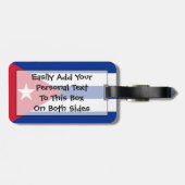 Vlag Cuba Easy ID Personal Bagagelabel (Achterkant horizontaal)