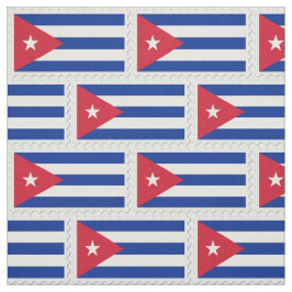 Vlag Cuba kunst wit blauw rood sterpatroon Stof