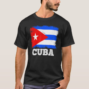 vlag Cuba: terugtrekkende vlag Cubaans T-shirt